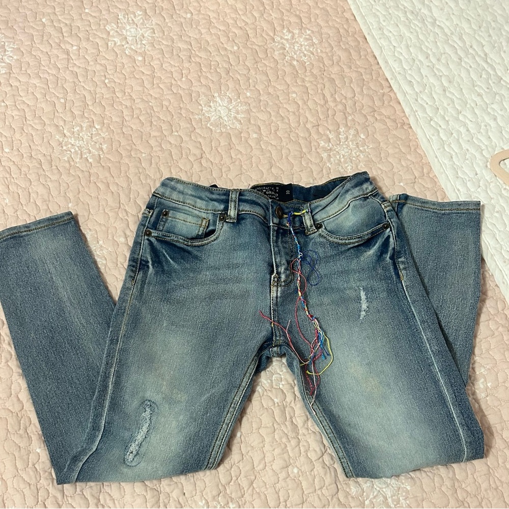 Lucky Brand Zoe Skinny Faded Blue Skinny Jeans sz 10